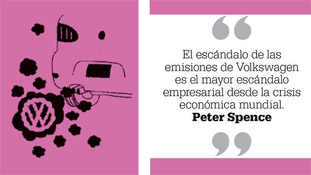 El escándalo de las emisiones de Volkswagen es el mayor escándalo empresarial desde la crisis económica mundial. Peter Spence