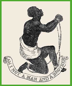 Representaciones emotivas como esta del alfarero británico Josiah Wedgwood, de 1787, proliferaron en medallones y otros objetos en apoyo de la causa abolicionista. 